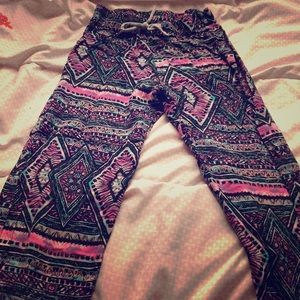 Girls design pants pjs